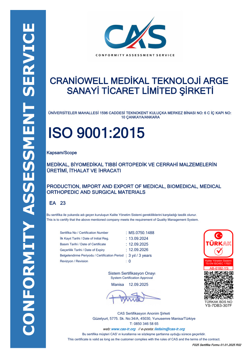 ISO 9001:2015 certificate