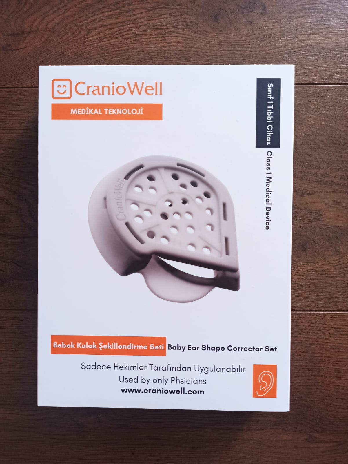 CranioWell Baby Ear Shape Corrector Set packaging